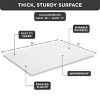 Hold N’ Storage - Hard plastic shelf liner for pull out shelf, fits same size pull out cabinet organizers -  Clear frosted shelf protector - 3 of 4