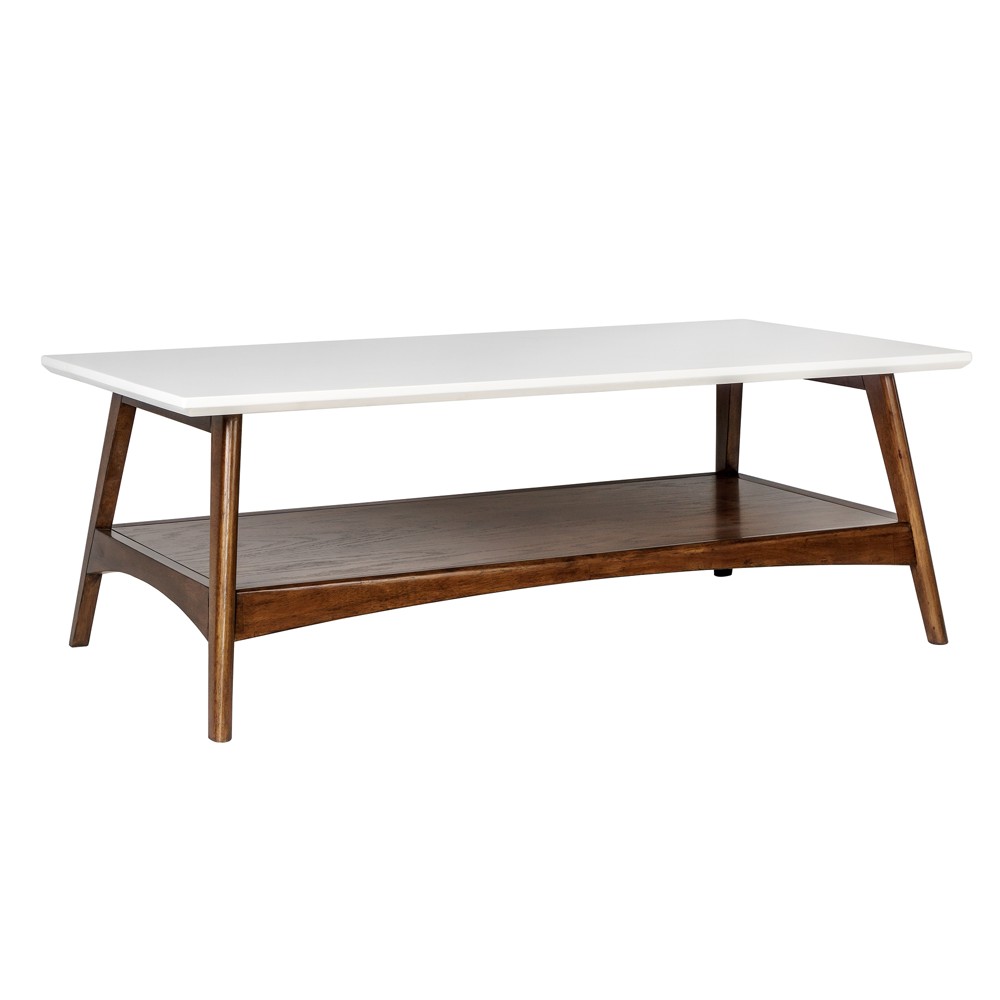 Photos - Coffee Table Avenu  Off White/Pecan - Madison Park