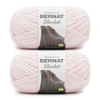 Bernat Blanket Big Ball Yarn 2/Pack-Blush Pink