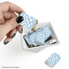 Big Dot of Happiness Blue Checkered Party - Mini Candy Bar Wrapper Stickers - Small Favors - 40 Count - 2 of 4