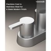 YAWWALK 4 in. Centerset High Arc Bathroom Faucet with Waterfall Spout, Double Handle - 3 of 4