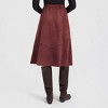 Women's Faux Suede Midi A-Line Skirt - Universal Thread™ - 2 of 4