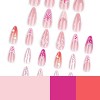 LOVELAY CREATIONS French Almond Press-On Nails with 3D Seashell Summer Designs - 3 of 4