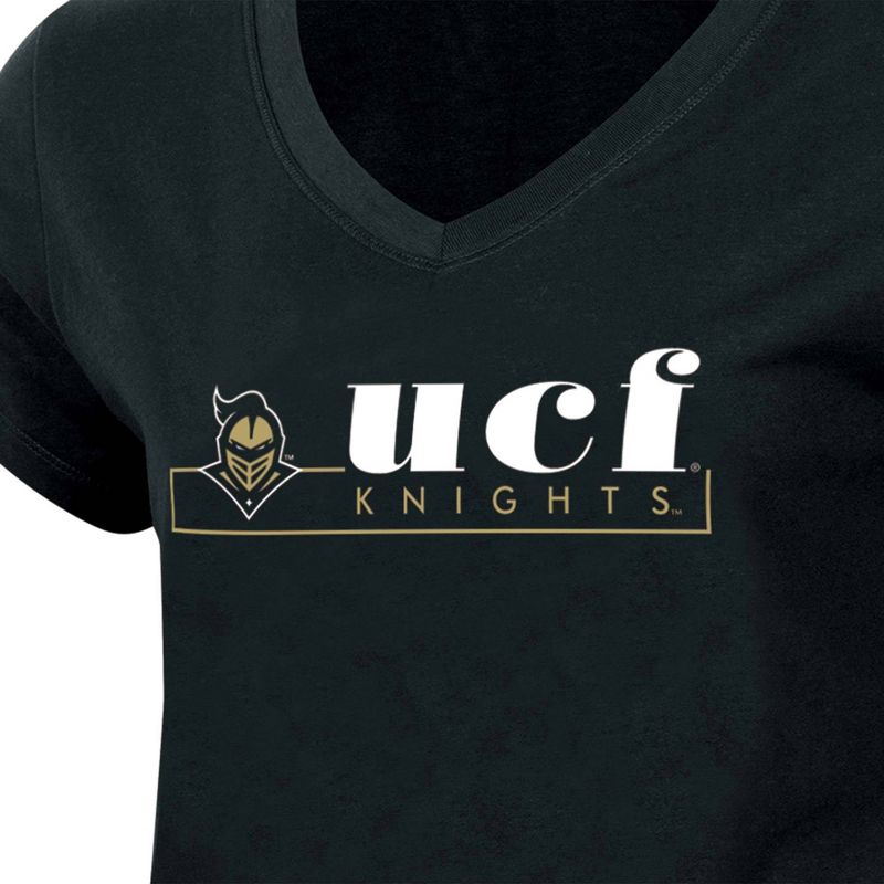 NCAA UCF Knights Women&#39;s Core V-Neck T-Shirt, 3 of 4