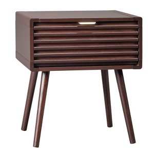 Karl Home | Solid Wood Nightstand with One Drawer - 1 of 4