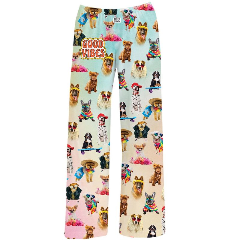 Collections Etc Good Vibes Dog Lounge Pants, 3 of 5