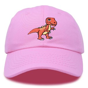 Dalix T-Rex Embroidered Cotton Dad Hat Adjustable Baseball Cap Mens - 1 of 4