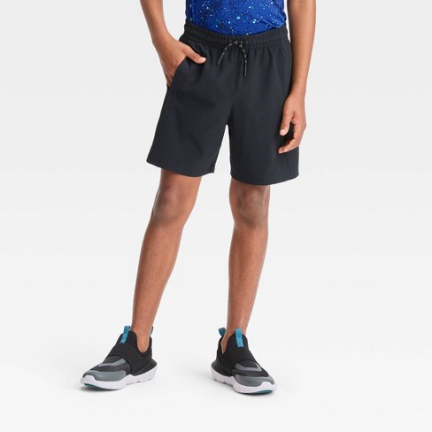 Kids' Plain Volley Shorts in Black