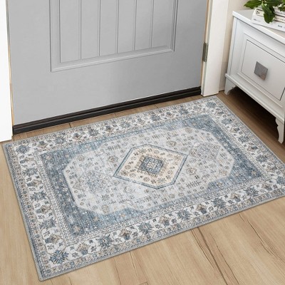WhizMax Washable Rug Area Rug Boho Carpet for Living Room Bedroom Rug Floor Decor