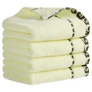 REGALWOVEN Comfortable Cotton Bathroom Soft Absorbent Hand Towel 14" x 30" - 1 of 4