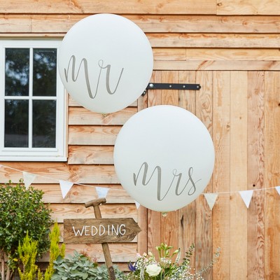 "Mr And Mrs" Wedding Balloons