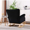 RUVALINO Baby Bouncers and Rockers, Leisure Sofa Chair, Baby Rocker Chair, Kids Arm Chair for Nursery or Playroom, Black,33.3”*30.3”*34.7" - 2 of 4