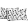 Tadpoles 4-Piece Skateboarder Sheet Set | 1 Full Flat Sheet, 1 Full Fitted Sheet & 2 Queen Pillowcases | Grey - 3 of 4