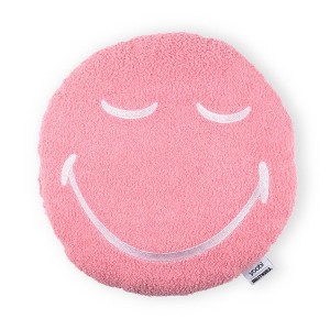Yoobi SmileyWorld 16"x16" Round Tufted Smiley Face Throw Pillow Pink - 1 of 4