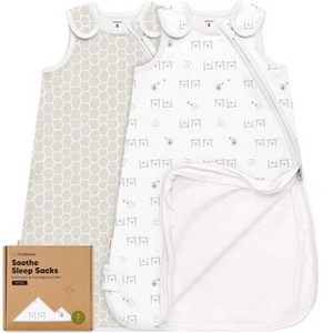 KeaBabies 2-Pack Sleep Sacks for Babies, Soothe Sleeping Sack Wearable Blanket, Infant, Toddler, Newborn Swaddle Sack - 1 of 4