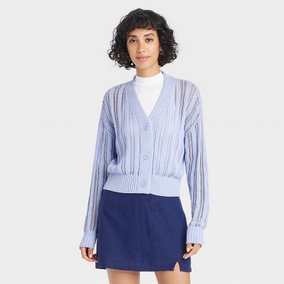 Women's Openwork Cardigan - A New Day™