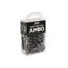 JAM Paper Colored Jumbo Paper Clips Large 2 Inch Grey Paperclips 21830628A - 3 of 4