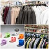 Unique Bargains Plastic Fit 0.14 Inch Rod Round Clothes Hanger Marker Size Tag 100 Pcs - 4 of 4