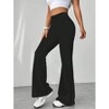 High Waisted Leggings for Women - Yoga Pants for Women - Buttery Soft Bell Bottom Palazzo - Versatile Sizing - 2 of 4