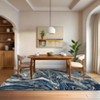 Large Abstract Area Rug 10x13 Machine Washable Rugs For Living Room Stain Resistant Easy Cleaning Throw Carpet With Non-Slip Backing Low Pile Floor - 3 of 4