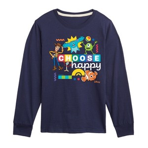 Boys' - Disney - Choose Happy Long Sleeve Graphic T-Shirt - 1 of 4
