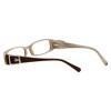 Calabria 814 Designer Acetate Reading Glasses in Nutmeg/Blue Light Filter & A/R +3.00 134mm Frame/57mm Lens Width - 4 of 4