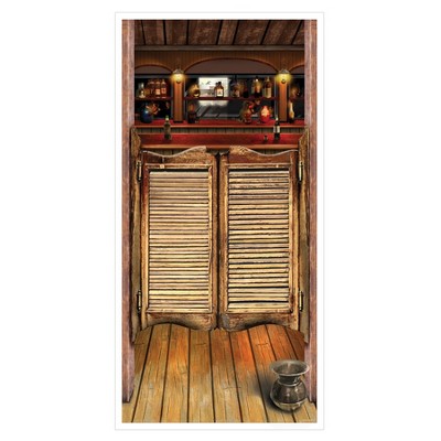 Beistle Saloon Door Cover, 5' x 30", (2/Pkg) Multicolored