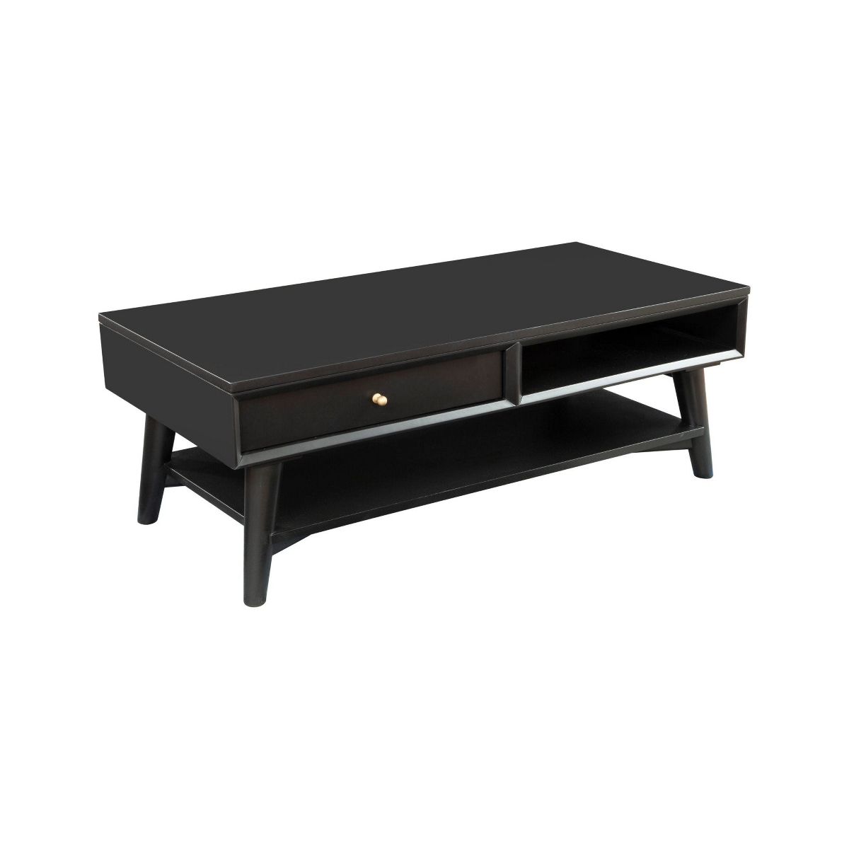 Flynn Mid-Century Coffee Table in Black | Alpine Furniture - thumbnail 4