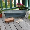 ACHLA Designs Rectangular Steel Planter Box: 22"x66"x5", Outdoor Garden Kit with Coir, Crab Shell & Kelp Meal - 2 of 4