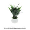 Unique Bargains Artificial Plants Plastic Green 2.76"x2.76"x5.51" 1 Pc - 3 of 4