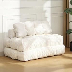 Folding Sofa Bed, Convertible Sleeper Chair with Pillow， Foldable Mattress & Foam Couch for Small Space - 1 of 4