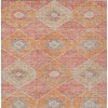 Coral And Gray Aztec Washable Indoor Outdoor Area Rug - 4 of 4