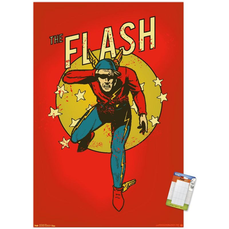 Trends International DC Comics - The Flash - VIntage Unframed Wall Poster Prints, 1 of 7