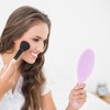 Unique Bargains Flower Pattern Handheld Mirror 1 Pc - 3 of 4
