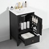 20-Inch Bathroom Vanity with Sink,Freestanding Cabinet with Drawer & Door Shelf, Semilune Ceramic Basin, 8-Inch Faucet Mount - 2 of 4