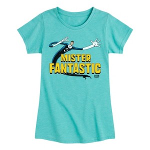 Girls' - Marvel - Fantastic Four Mister Fantastic Fitted Short Sleeve Graphic T-Shirt - 1 of 4