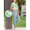HAPPY BAY Button Down Shirt for Women Summer Tropical Vacation Button Up Casual Shirt Short Sleeve Tops Holidays Blouses for Women - 4 of 4