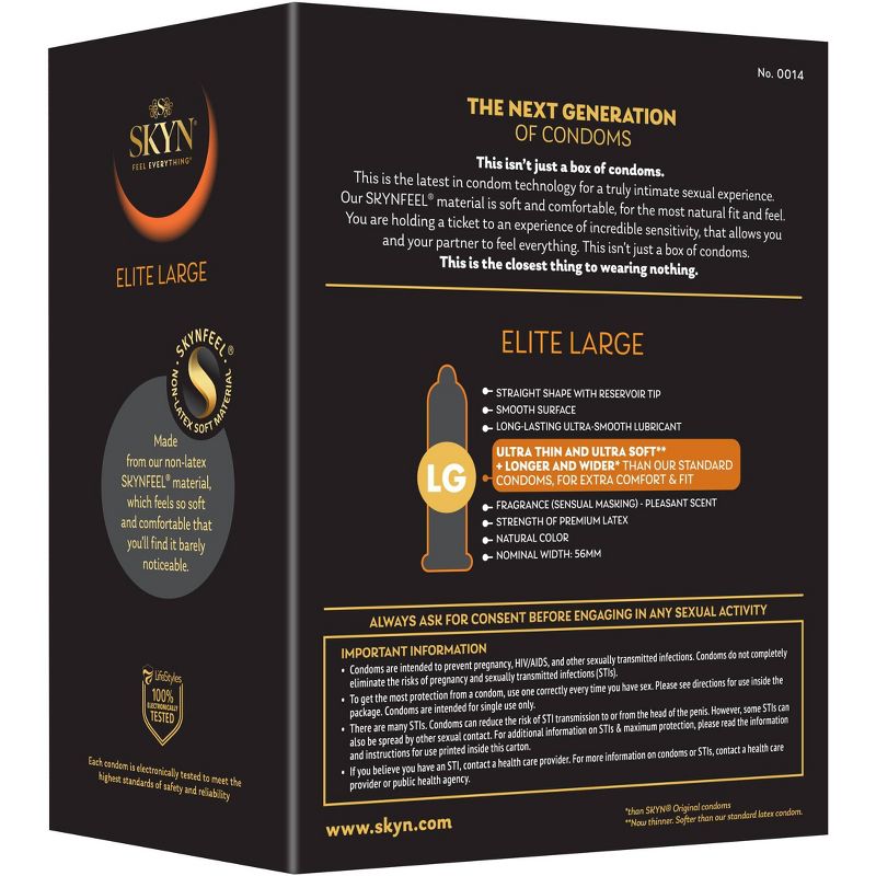 SKYN Elite Non-Latex Condoms - Large - 36ct, 4 of 11