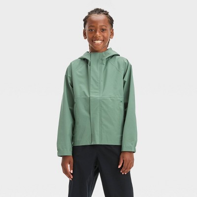 Kids' Waterproof Abstract Rain Coat - All In Motion™ Green L : Target