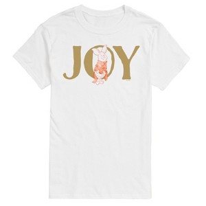 Men's - Winnie the Pooh - Piglet's Christmas Joy Short Sleeve Graphic T-Shirt - 1 of 4