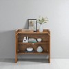 Walnut-colored Sideboard, Buffet Cabinet with Storage, Rustic Storage Cabinet for Entryway, Hallway, Living Room, Kitchen, Dining Room - 2 of 4