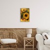 Stupell Industries Bunches of Garden Sunflowers Floating Frame Canvas Art, Gold, 21" x 31" - 3 of 4