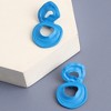 SOHI Women's Gold Erosion Drop Earrings - 2 of 3