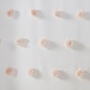 PAGED 72x72 Inch Polyester Shower Curtain with Fabric all over Pom Pom,Shower Curtains with 12 Button Holes for Bathroom - 3 of 4