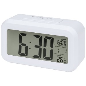 REGALWOVEN Plastic Battery Powered Digital Temperature Alarm Clock 5.5 x 2.8 x 1.8 Inches - 1 of 4