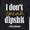 Men's - Yellowstone - Don't Speak Dipsh Short Sleeve Graphic T-Shirt - 2 of 4