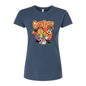 Women's - Garfield - Garfield And Odie Logo Fitted Graphic T-Shirt - 1 of 3