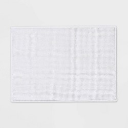 Small Cushion Bath Mat White - Room Essentials™ : Target