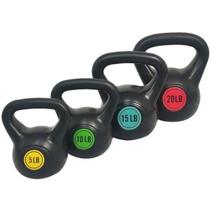 Wide Grip Kettlebell Exercise Fitness Weight Set, 3-Pieces - 1 of 4