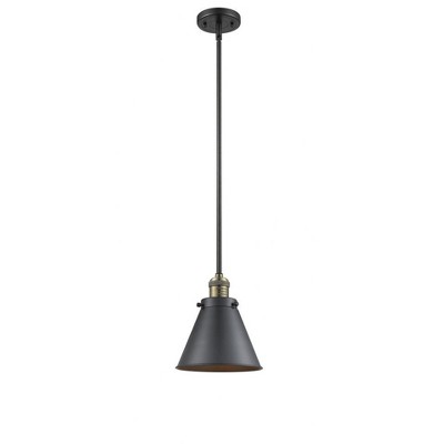 Appalachian - 1 Light Stem Hung Mini Pendant In Traditional Style-10 Inches Tall and 8 Inches Wide